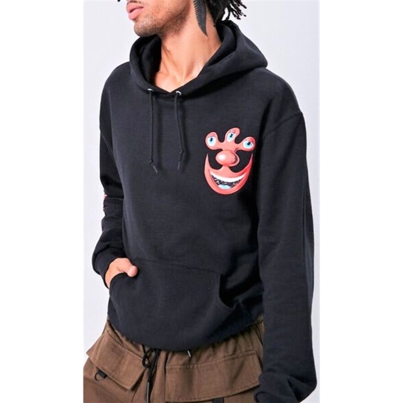 Kenny Scharf 'Multi Faces' Pullover Hoodie Sweatshirt - Picture 1 of 9